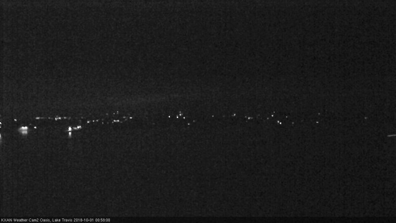 Lake Travis webcam, September 30, 2018 12:00 AM CT