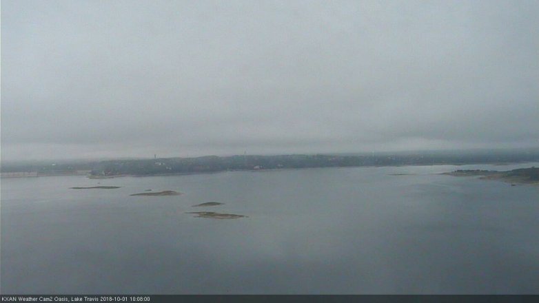 Lake Travis webcam, October 1, 2018 9:10 AM CT