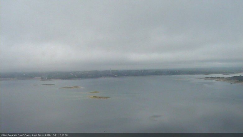 Lake Travis webcam, October 1, 2018 9:20 AM CT