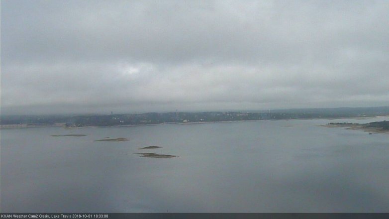 Lake Travis webcam, October 1, 2018 9:35 AM CT