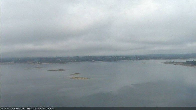 Lake Travis webcam, October 1, 2018 9:45 AM CT