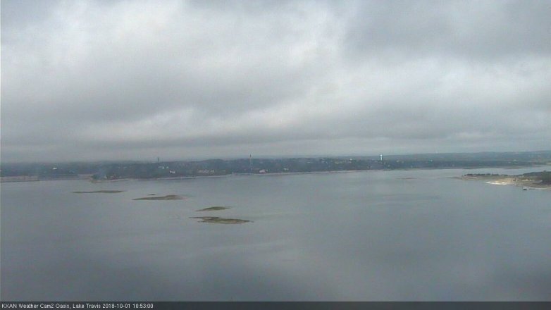 Lake Travis webcam, October 1, 2018 9:55 AM CT