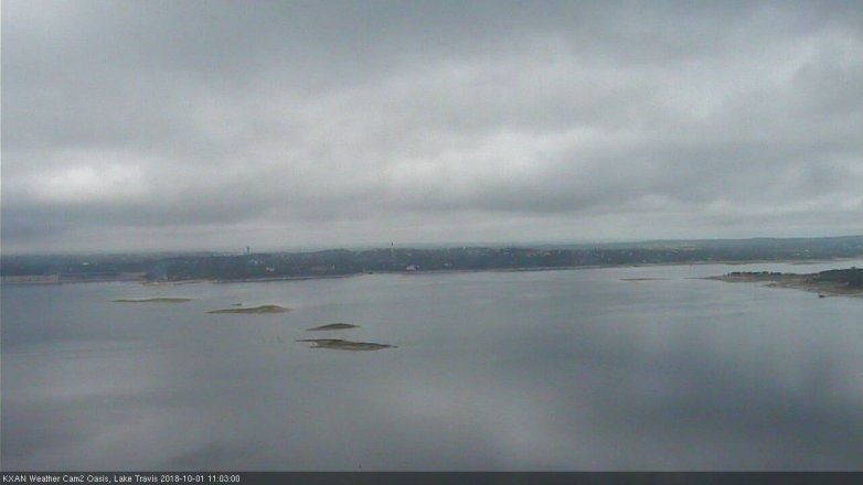 Lake Travis webcam, October 1, 2018 10:05 AM CT