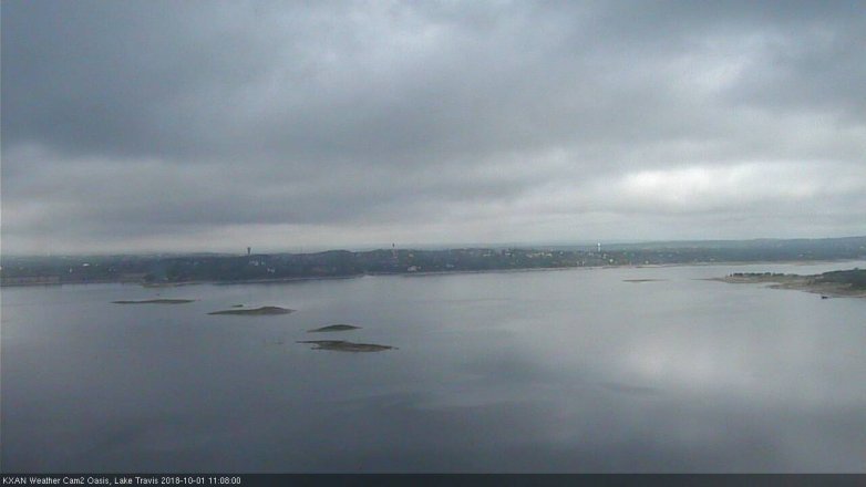 Lake Travis webcam, October 1, 2018 10:10 AM CT