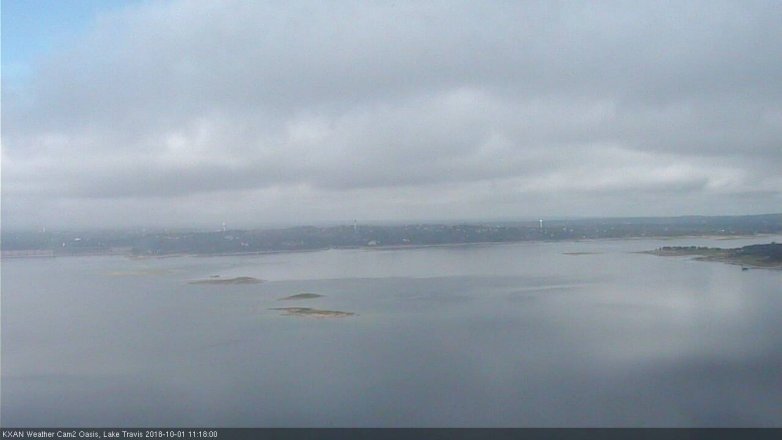 Lake Travis webcam, October 1, 2018 10:20 AM CT