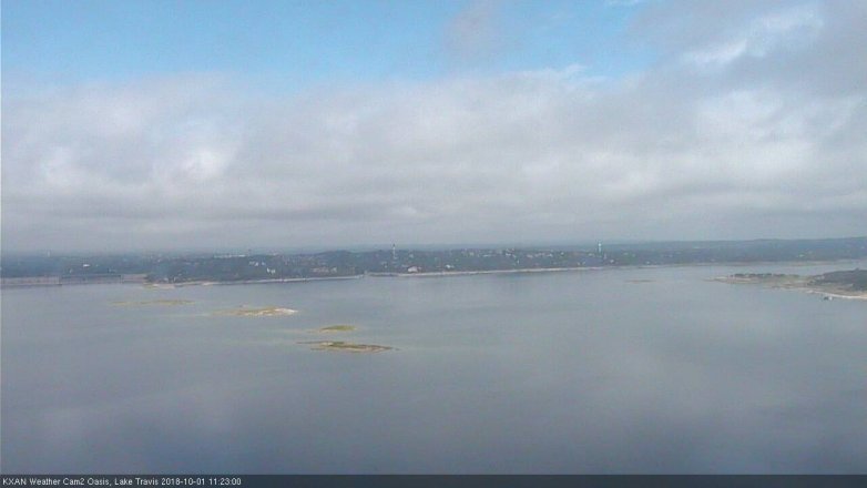 Lake Travis webcam, October 1, 2018 10:25 AM CT