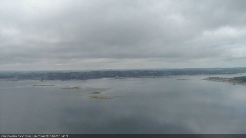 Lake Travis webcam, October 1, 2018 10:45 AM CT