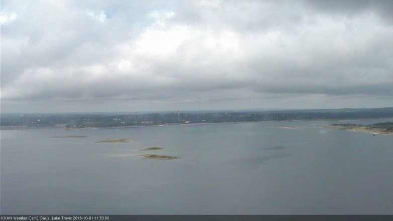 Lake Travis webcam, October 1, 2018 10:55 AM CT