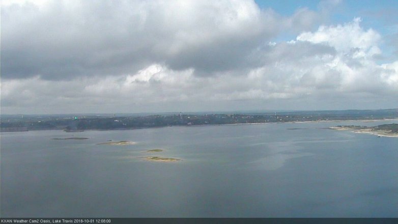 Lake Travis webcam, October 1, 2018 11:10 AM CT