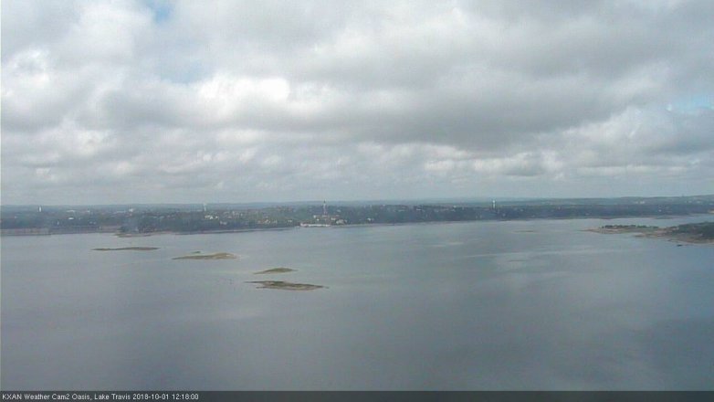 Lake Travis webcam, October 1, 2018 11:20 AM CT