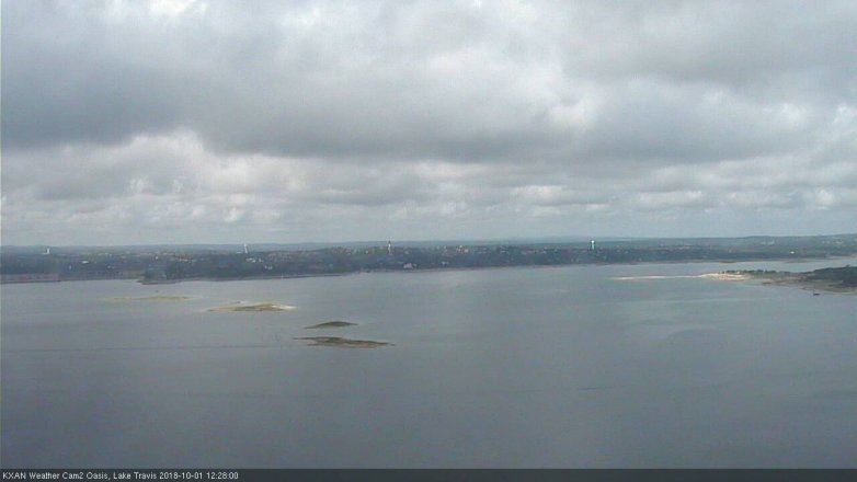 Lake Travis webcam, October 1, 2018 11:30 AM CT