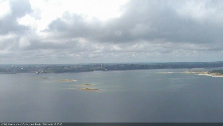 Lake Travis webcam, October 1, 2018 11:40 AM CT