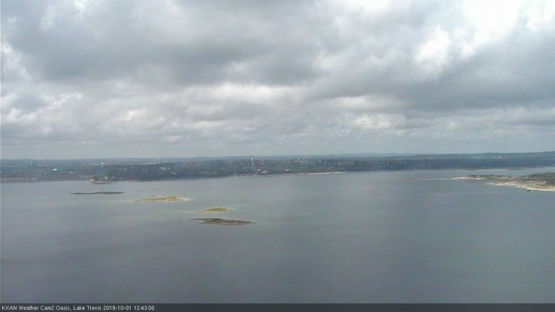Lake Travis webcam, October 1, 2018 11:45 AM CT