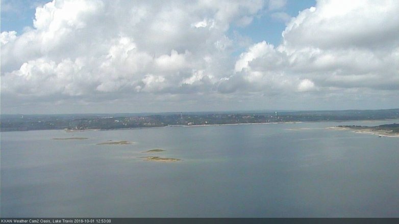 Lake Travis webcam, October 1, 2018 11:55 AM CT
