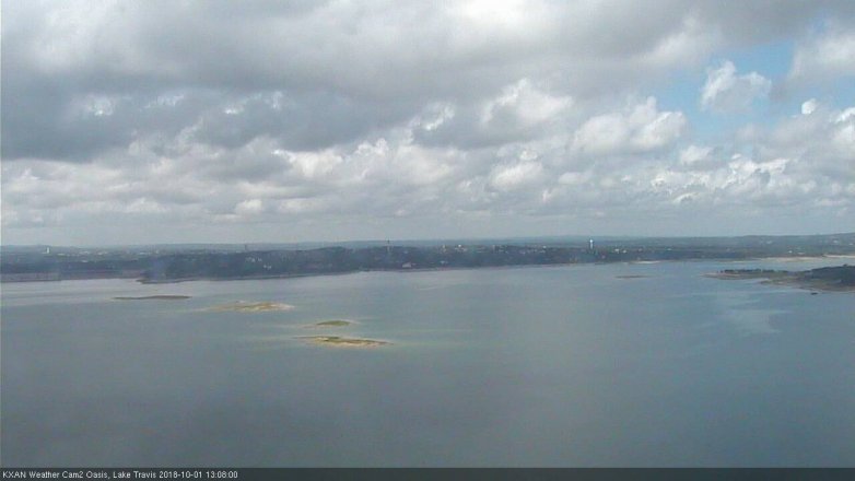 Lake Travis webcam, October 1, 2018 12:10 PM CT