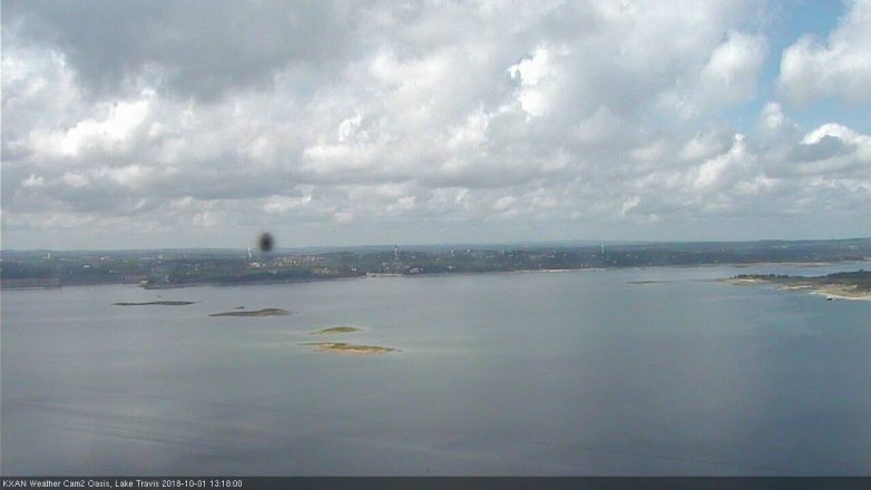 Lake Travis webcam, October 1, 2018 12:20 PM CT