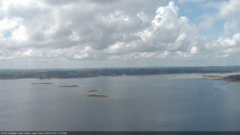 Lake Travis webcam, October 1, 2018 12:30 PM CT