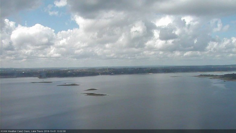 Lake Travis webcam, October 1, 2018 12:35 PM CT