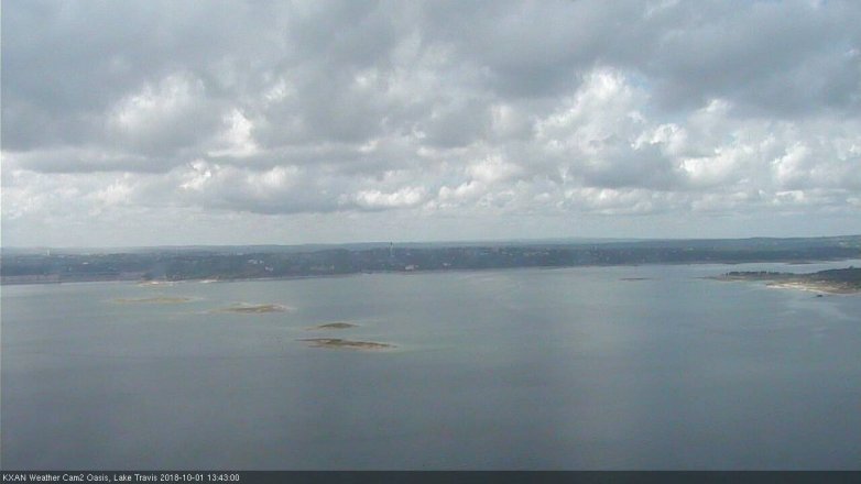 Lake Travis webcam, October 1, 2018 12:45 PM CT