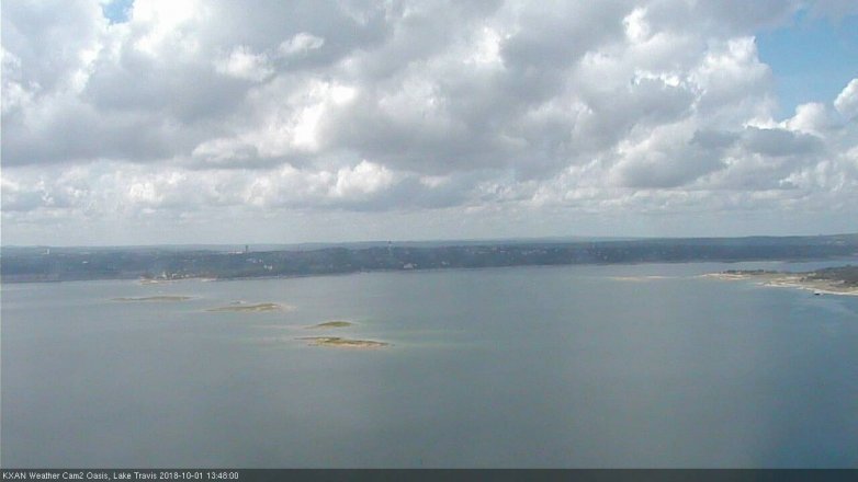 Lake Travis webcam, October 1, 2018 12:50 PM CT