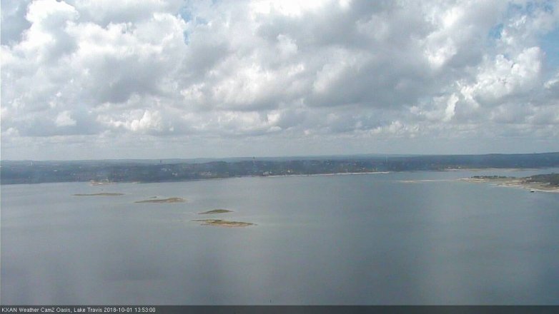 Lake Travis webcam, October 1, 2018 12:55 PM CT