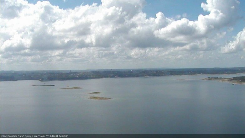 Lake Travis webcam, October 1, 2018 1:40 PM CT
