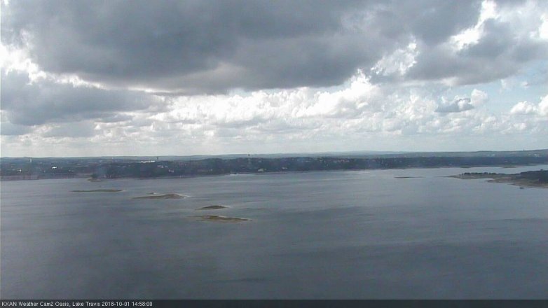 Lake Travis webcam, October 1, 2018 2:00 PM CT