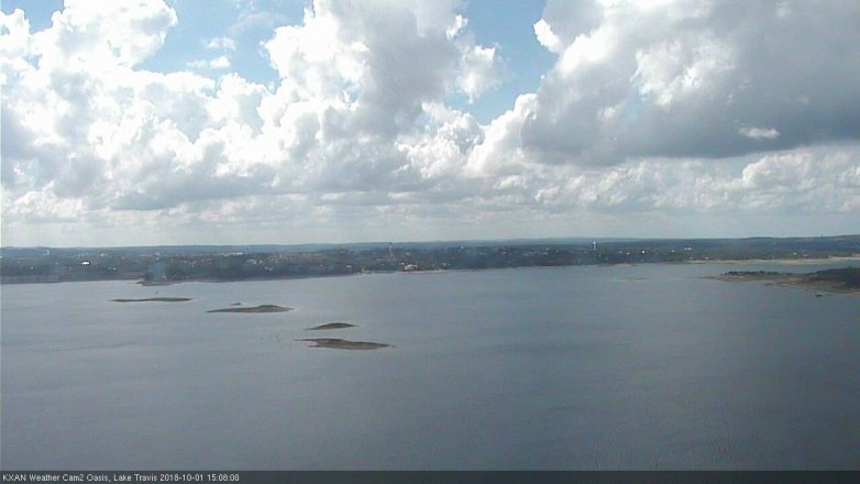 Lake Travis webcam, October 1, 2018 2:10 PM CT