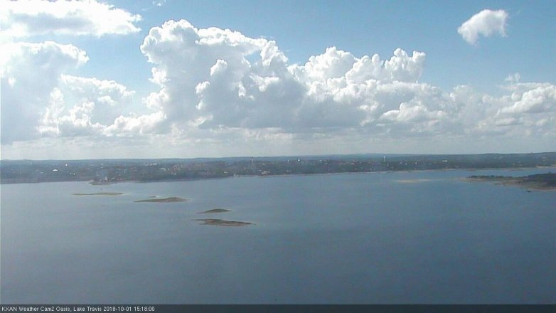 Lake Travis webcam, October 1, 2018 2:20 PM CT