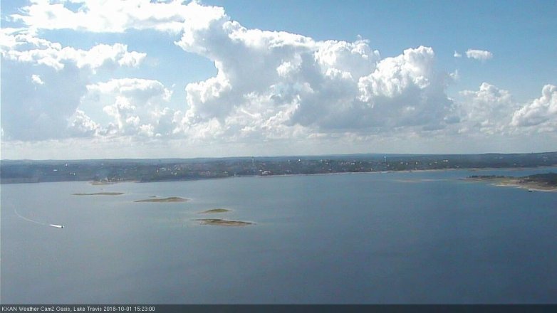 Lake Travis webcam, October 1, 2018 2:25 PM CT