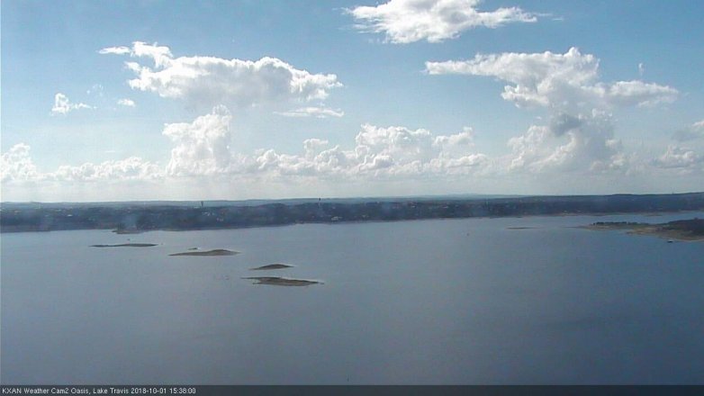 Lake Travis webcam, October 1, 2018 2:40 PM CT