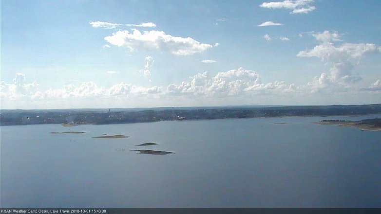 Lake Travis webcam, October 1, 2018 2:45 PM CT