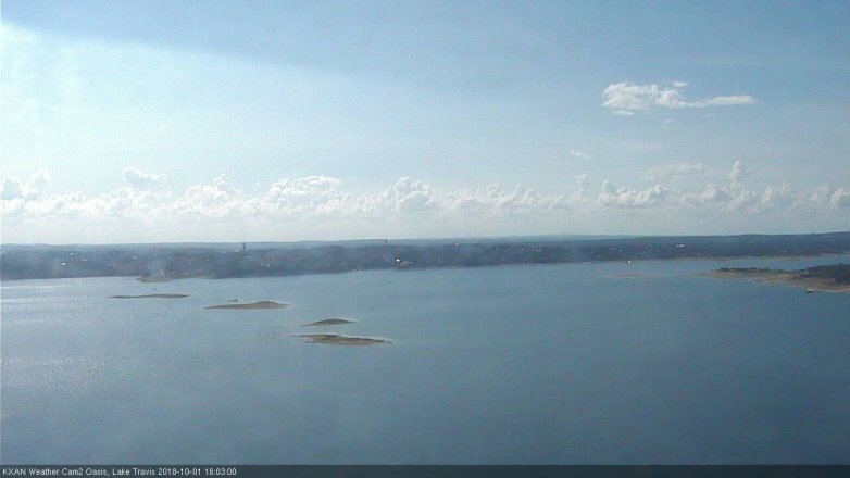 Lake Travis webcam, October 1, 2018 3:05 PM CT