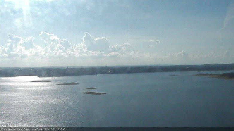 Lake Travis webcam, October 1, 2018 3:40 PM CT