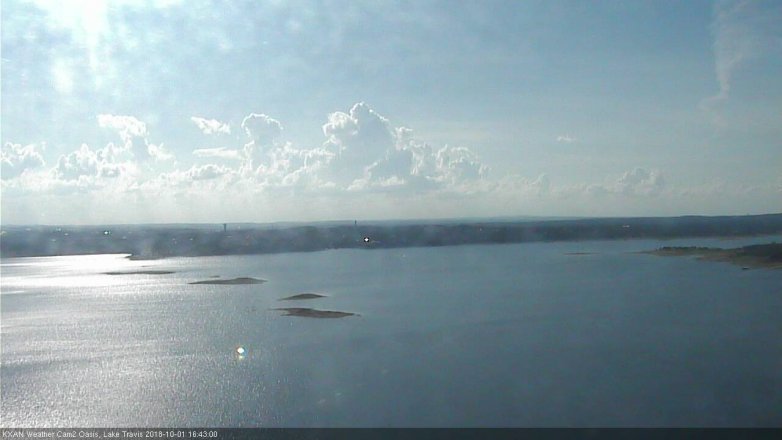 Lake Travis webcam, October 1, 2018 3:45 PM CT