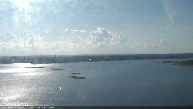 Lake Travis webcam, October 1, 2018 3:50 PM CT