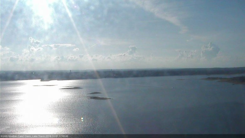 Lake Travis webcam, October 1, 2018 4:10 PM CT