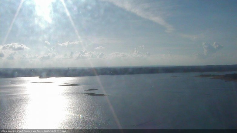Lake Travis webcam, October 1, 2018 4:15 PM CT