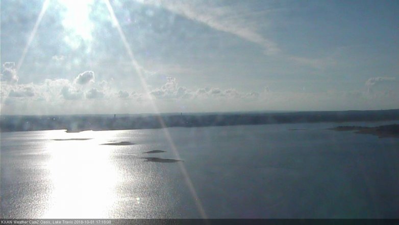 Lake Travis webcam, October 1, 2018 4:20 PM CT
