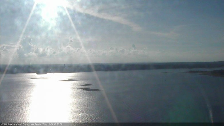 Lake Travis webcam, October 1, 2018 4:30 PM CT