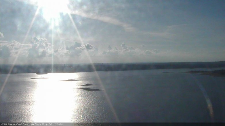 Lake Travis webcam, October 1, 2018 4:35 PM CT