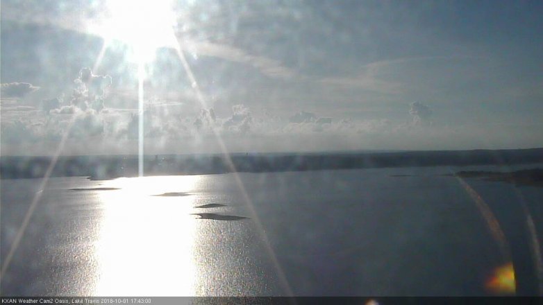 Lake Travis webcam, October 1, 2018 4:45 PM CT