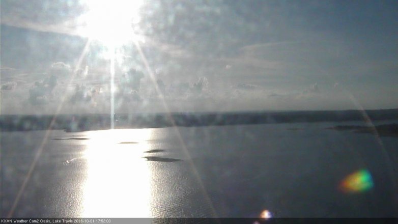 Lake Travis webcam, October 1, 2018 4:55 PM CT