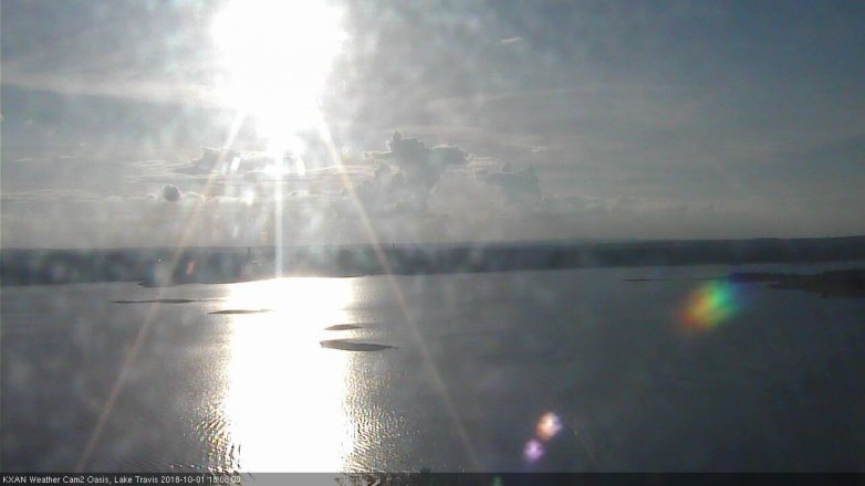 Lake Travis webcam, October 1, 2018 5:10 PM CT