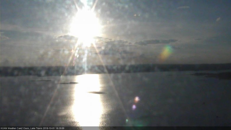 Lake Travis webcam, October 1, 2018 5:30 PM CT