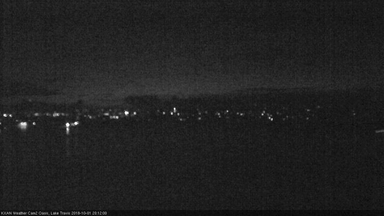 Lake Travis webcam, October 1, 2018 7:15 PM CT