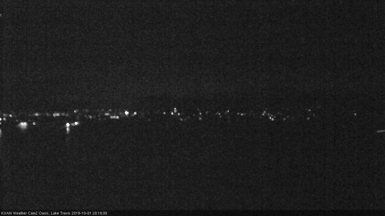 Lake Travis webcam, October 1, 2018 7:20 PM CT
