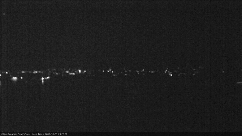 Lake Travis webcam, October 1, 2018 7:25 PM CT