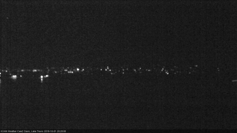 Lake Travis webcam, October 1, 2018 7:30 PM CT