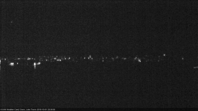 Lake Travis webcam, October 1, 2018 7:40 PM CT
